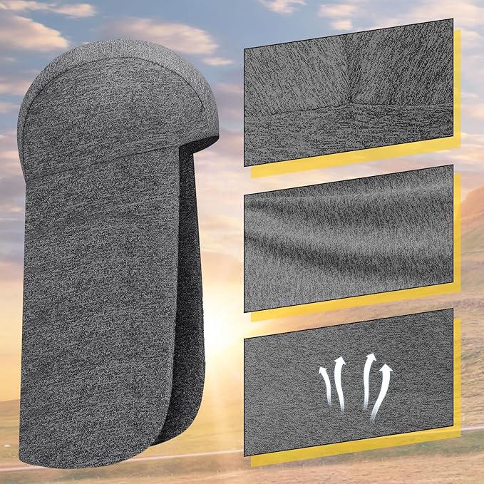 Sintege 6 Pieces Hard Hat Sun Shade Cooling Skull Cap Sun Neck Protector Quick Dry Neck Shade for Women Men