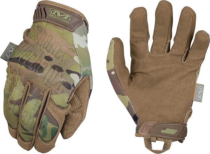 Mechanix Wear: The Original MultiCam Tactical Work Gloves with Secure Fit, Flexible Grip for Multi-purpose Use, Durable Touchscreen Safety Gloves for Men (Medium, MultiCam)