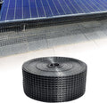 Solar Panel Guard, 4in X 100ft PVC Coated Critter Guard Roll Kit for Solar Panel Wire Screen, Black Pigeon Deterrent Solar Panel Mesh (No Clips Included)