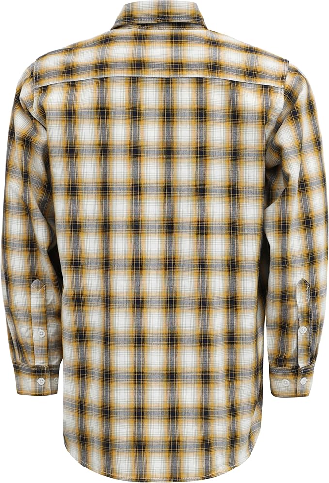 KONRECO FR Shirts for Men 6.5oz Lightweight Work Uniform Flame Resistant Welding Shirt/Water & Stain Repellent
