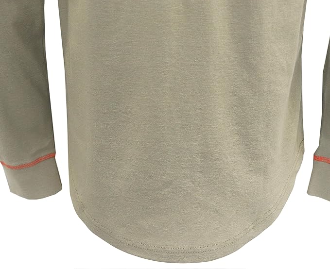 BOCOMAL FR Shirts for Men Lightweight Crew Long Sleeve Flame Resistant/Fire Retardant Shirt…