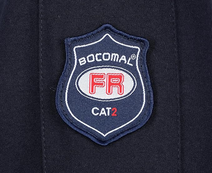 BOCOMAL FR Shirts 5.5oz Light Weight Henley and Short Sleeve Flame Resistant/Fire Retardant Clothing Shirt