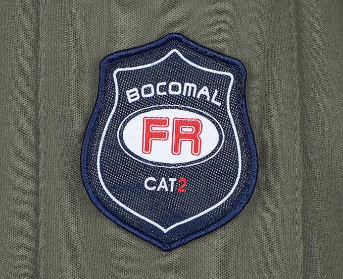 BOCOMAL FR Shirts 5.5oz Light Weight Henley and Short Sleeve Flame Resistant/Fire Retardant Clothing Shirt
