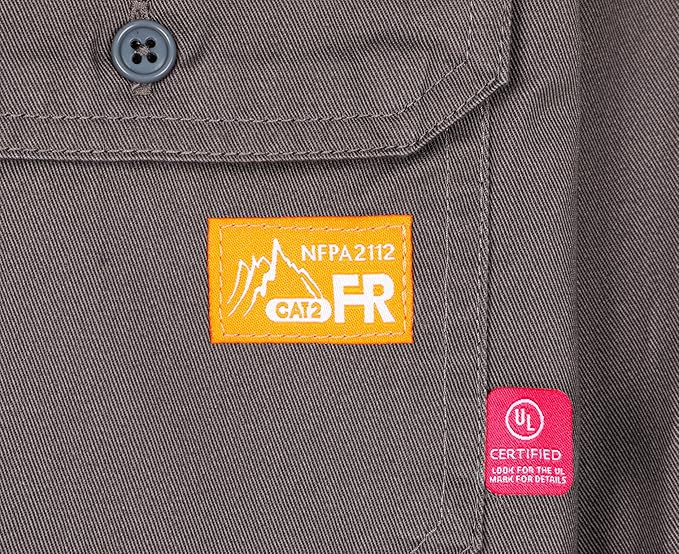 Titicaca FR Shirts for Men 6.5oz Lightweight Flame Resistant Button Down Work Shirt Fire Retardant Welding Shirt