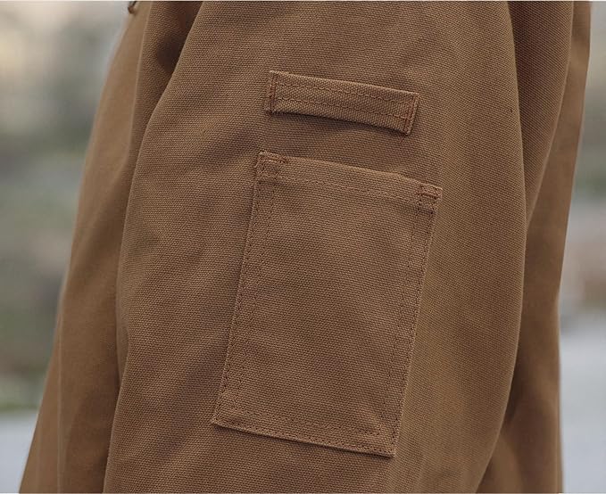 BOCOMAL FR Jacket Insulated Flame Resistant Duck Hooded Coat Outwear&Vest Light Water Repellent and Oil Resistant.