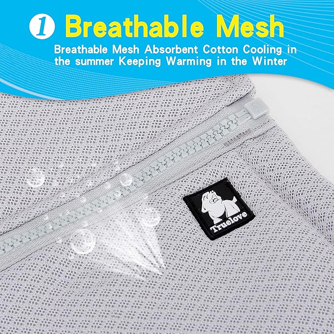 Truelove Dog Cooling Vest Harness Cooler Jacket with Adjustable Zipper for Outdoor Hunting Training and Camping