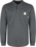 BOCOMAL FR Shirts 6oz Lightweight Flame Resistant Long Sleeve Henley Shirt Fire Retardant Workwear NFPA2112 CAT2
