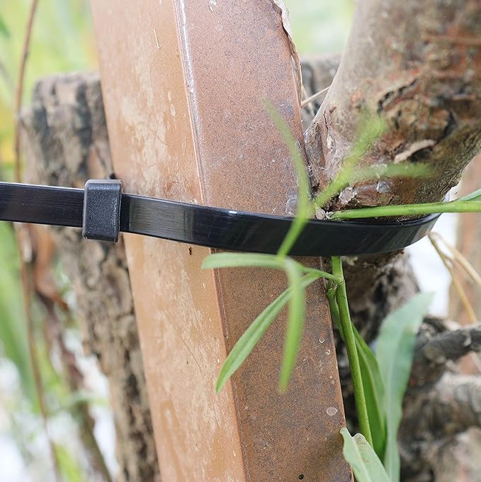 Large zip ties 18 inch black Extra long cable ties heavy duty outdoor 120 lbs thick Nylon plastic Zipties 65pcs