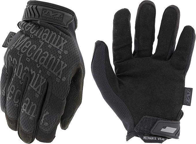 Mechanix Wear: The Original Covert Tactical Work Gloves with Secure Fit, Flexible Grip for Multi-purpose Use, Durable Touchscreen Safety Gloves for Men (X-Large, Black)