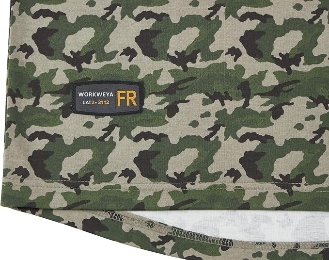 WORKWEYA FR Shirts for Men 5.5OZ Light Weight Welding Flame Resistant Shirts NFPA2112 CAT2