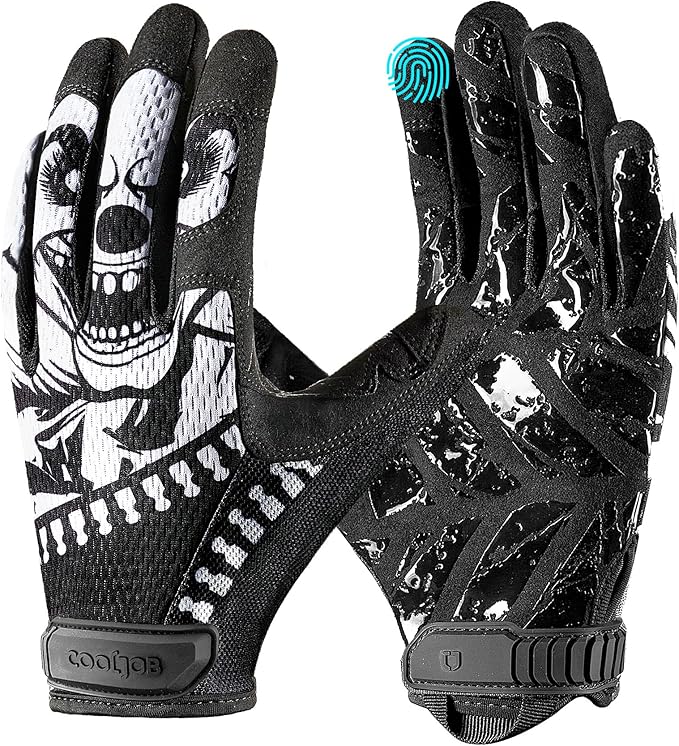 COOLJOB Mechanic Safety Work Gloves, Enhanced Anti-Slip Grip Tactical Gloves, Touchscreen, Breathable, Ultra-Soft, S-XL