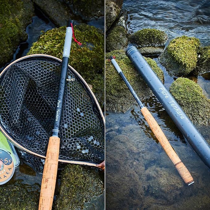 Tenkara Rod,Telescopic Fly Fishing Rod 30T Carbon Fiber with Rod Carrying Case