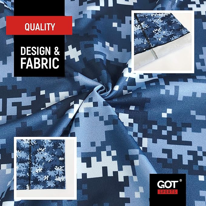 GOT Sports UPF 50+ Fishing Neck Gaiter - UV Face Mask Sun Protection for Men & Women - Camo SPF Face Cover Gator