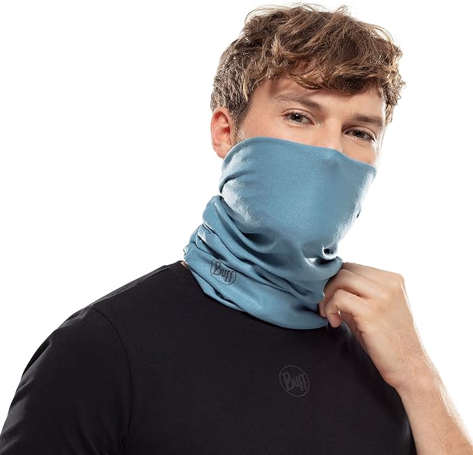 Buff CoolNet UV Neck Gaiter, UPF 50 Sun Protection, Breathable, Versatile, Quick Dry Face Mask, Solid Colors, Adult Size