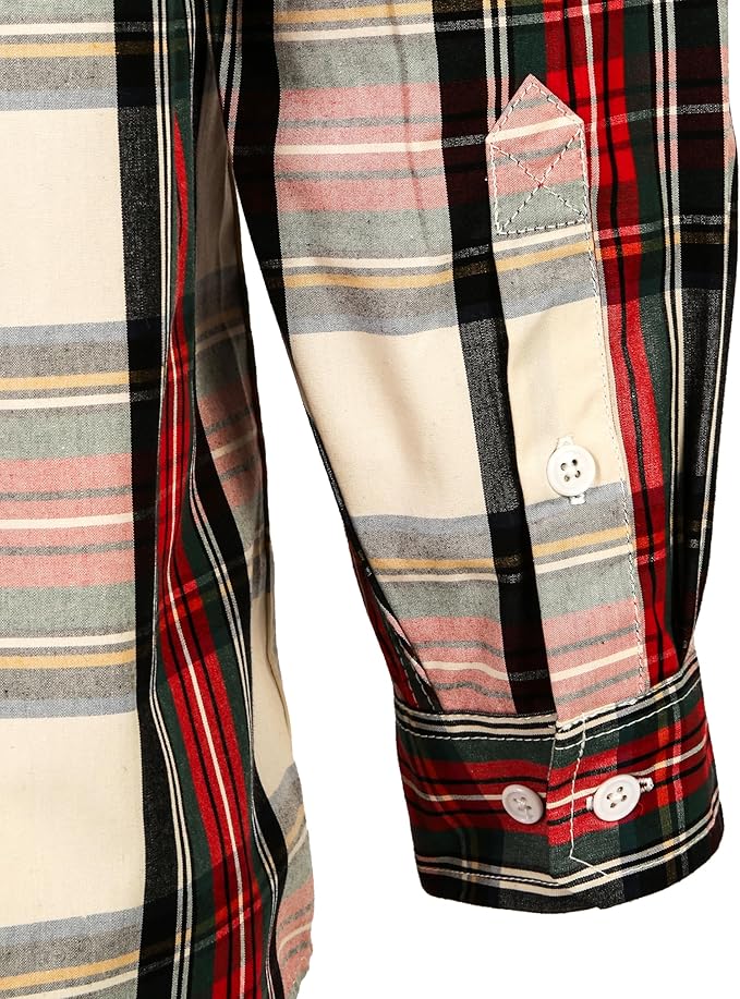 BOCOMAL FR Shirts Plaid 4.5oz Lightweight for Summer Flame Resistant Men's Fire Retardant Shirt-CAT1