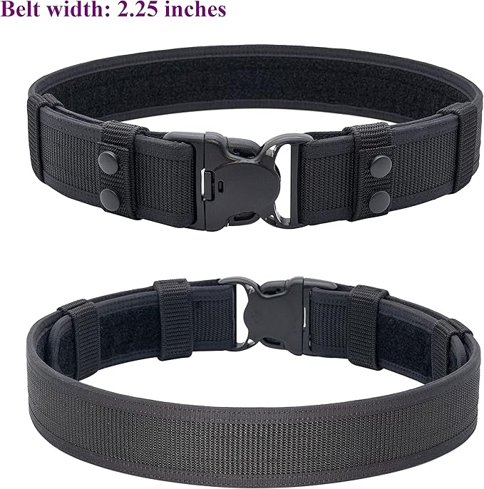Duty Belt Law Enforcement Police Correctional Officer Security Belts 2 Keepers 2"/2.25" Wide