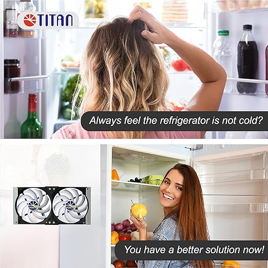Titan- 12V DC IP55 Waterproof Double Rack Mount Ventilation Cooling Fan with Timer and Speed Controller- TTC-SC20 (120mm)