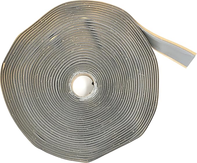 Butyl Tape 1/8" x 1" x 50' Gray (Choose 3/4" or 1" Width)