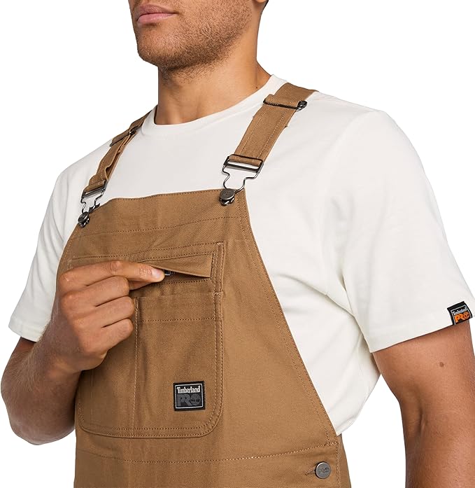 Timberland PRO mens Gritman Flex Canvas Bib