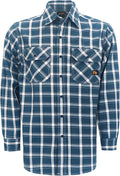 KONRECO FR Shirts for Men Fire Resistant Button Down Work Shirt 100% Cotton 6.5oz Lightweight Welding Shirts