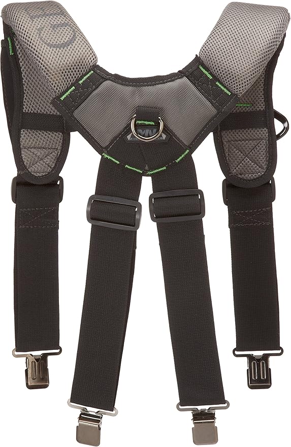 McGuire-Nicholas - BL-30289 30289 Bl- Load Bearing Gelfoam Suspenders For Added Back Support, Black Black