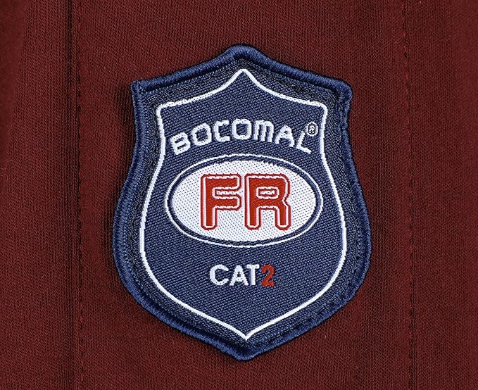 BOCOMAL FR Shirts 5.5oz Light Weight Henley and Short Sleeve Flame Resistant/Fire Retardant Clothing Shirt