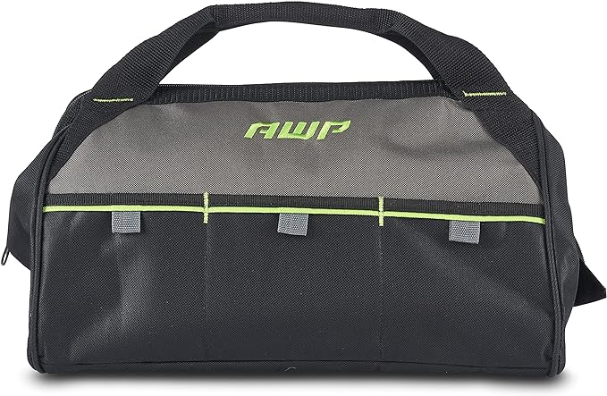 AWP Tool Bags, Premium Tool Bag, Black, Durable Tool Tote, for Professionals and Contractors