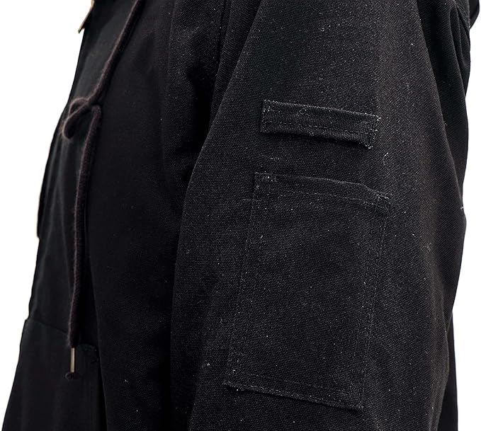 BOCOMAL FR Jacket Insulated Flame Resistant Duck Hooded Coat Outwear&Vest Light Water Repellent and Oil Resistant.