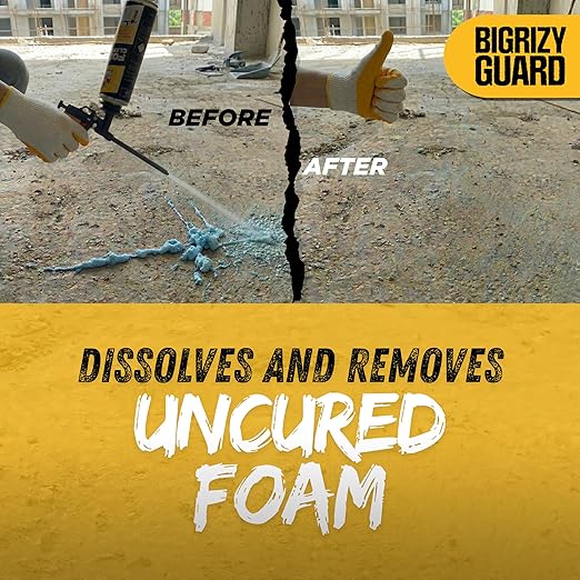 Spray Foam Gun Cleaner - 16.9 Fl oz, Polyurethane Spray Foam Insulation Cleaner, Dissolves Uncured Expanding Sealant (1 Pack)