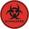 Biohazard ISO Safety Label Stickers – 4"x4" Vinyl Decals (Pack of 5), Weatherproof for Windows, Cars, Containers, Indoor/Outdoor Use