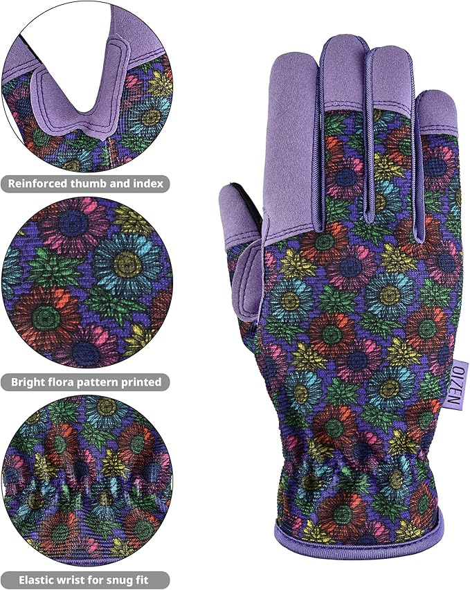 Gardening Gloves for Women and Men,Garden Gloves with Touch Screen, Thorn Proof Puncture Resistant Working Gloves, Gardening Gifts for Women, Size Large