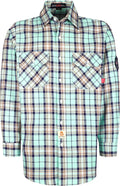 BOCOMAL FR Shirts for Men Flame Resistant Light Weight NFPA2112 Fire Retardant Welding Shirt Water & Oil Repellent Finish