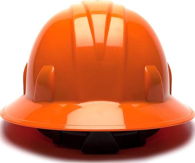 Pyramex Safety SL Series Full Brim Hard Hat 4-Point Ratchet Suspension
