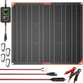 SUNAPEX 12V 50 Watt Solar Trickle Charger Maintainer with MPPT Controller - Portable Waterproof Solar Powered Battery Charger - Solar Panel Kit for Car Rv Trailer Truck Boat Automotive Marine