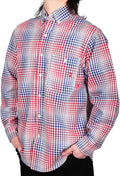 TICOMELA Men’s Mid-Weight FR Welding Shirt, 7.5oz 100% Cotton NFPA 2112 CAT2 – Flame-Resistant Button-Down Work Shirt
