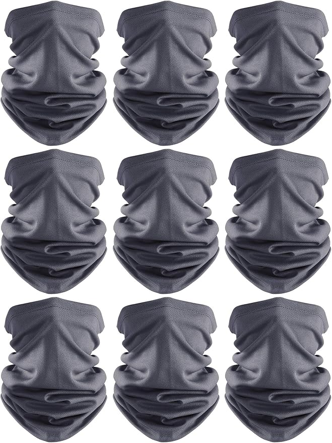 Geyoga Neck Gaiter Bandana Face Mask Summer UV Protection Cooling Breathable Face Mask Neck Scarf Balaclava for Men Women