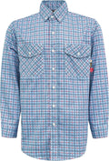 KONRECO FR Shirts for Men Fire Resistant Button Down Work Shirt 100% Cotton 6.5oz Lightweight Welding Shirts