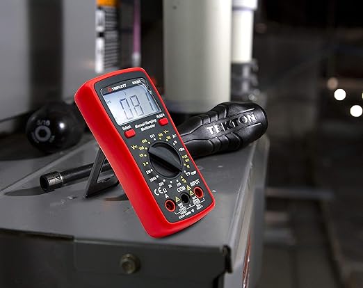 Triplett MM300 True RMS 2000 Count Manual Ranging Digital Multimeter - AC/DC Voltage, AC/DC Current, Resistance, Temperature, Diode, Continuity