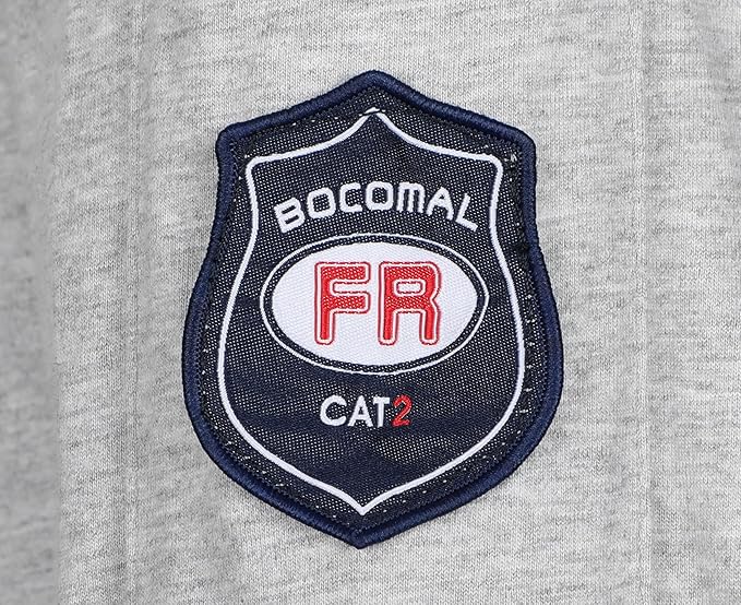 BOCOMAL FR Shirts 5.5oz Light Weight Henley and Short Sleeve Flame Resistant/Fire Retardant Clothing Shirt