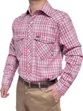 FR Ripstop & Waterproof Welding Shirts for Men 6.5oz Long Sleeve Button Down Fire Retardant 100% Cotton shirts CAT2