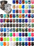 100 Pcs Bulk Neck Gaiters for Men Women Balaclava UV Face Mask Headband Face Covering Neck Tube Scarf Outdoor,100 Style