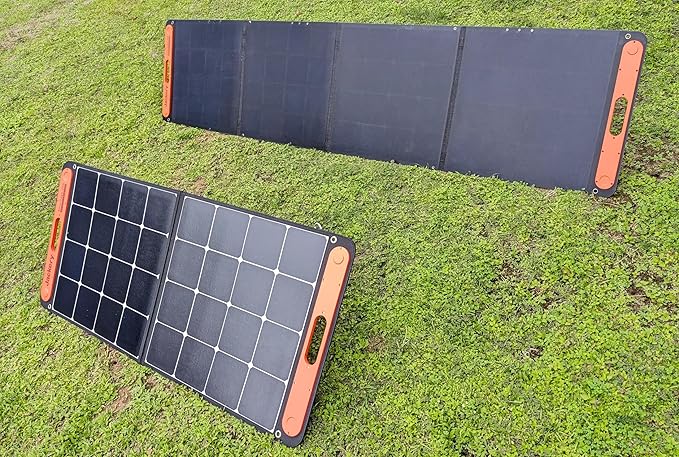 Solar Stakes - Anchor Portable Solar Panels with Seamless Add-on, Heavy Duty Strap with Hook/Loop and Elastic, 7" Aluminum Stake, Prevents Wind Tipping (Quad Kickstand Portable Solar Panel)