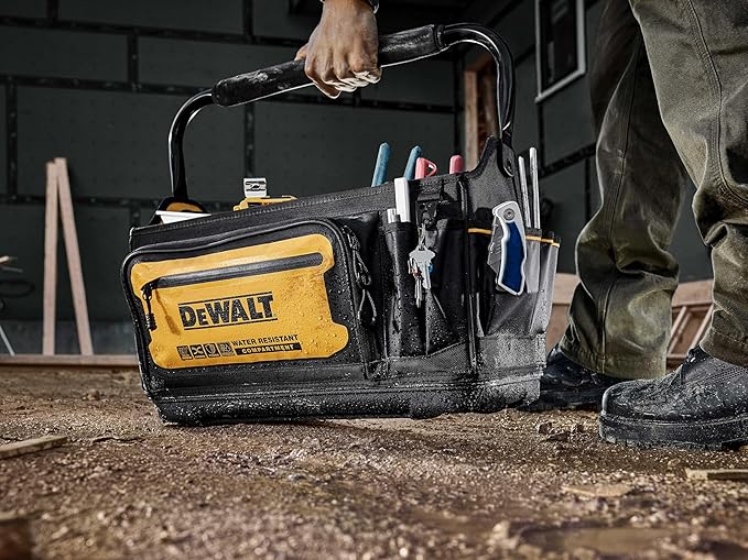 DEWALT Tool Tote, Open Top Tool Bag, 20" x 10" (DWST560106)