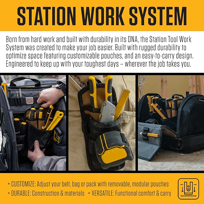 Carhartt Station Tool Pouches, Durable Organizer, Compatible with All Station Tool Bags, Medium
