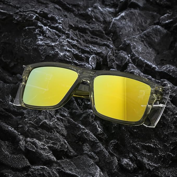 ANSI Z87 Safety Sunglasses UV400 Polarized Removable Side Shields Durable Protective Eyewear Construction