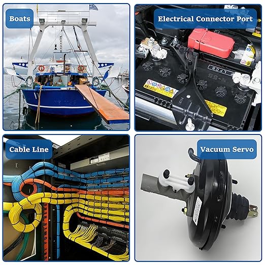 Automotive Dielectric Silicone Grease 50g Electrical Terminal Lubricant Battery Connector Protect Components Waterproof Anti Corrosion Rust for Marine Car Wire Connect Plugs Ports Vacuum Servo