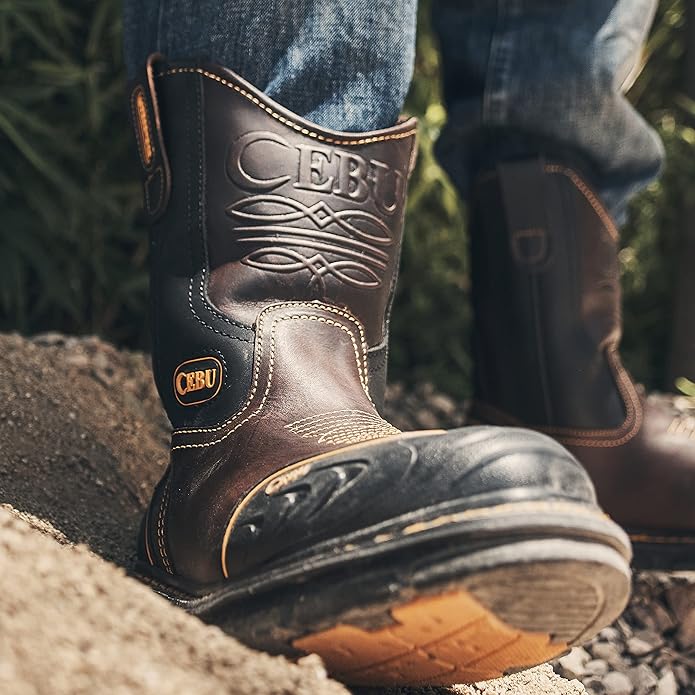 CEBU | Farmer Boots | Work Boots for Men | Handcrafted | Shark Shield Technology | For Professional Jobs