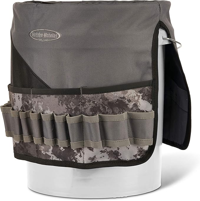 McGuire-Nicholas Bucket Organizer | Tool Organizer with 36 Pockets Designed for 5 Gallon Bucket