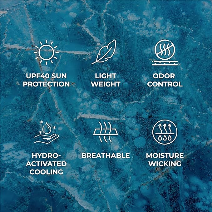 SHAKEitCOOL Large Cooling Shawl - Instant Heat Relief for Outdoor Events