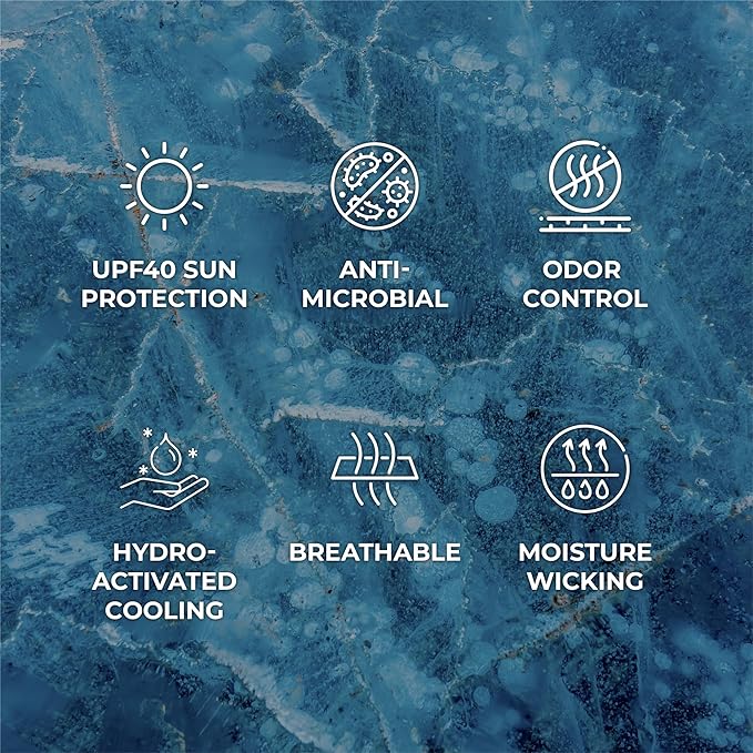 SHAKEitCOOL Large Cooling Shawl - Instant Heat Relief for Outdoor Events